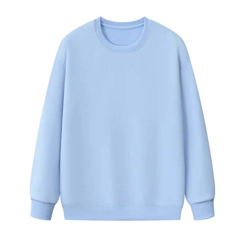 重磅棉衛衣定製工作服，秋冬長袖圓領