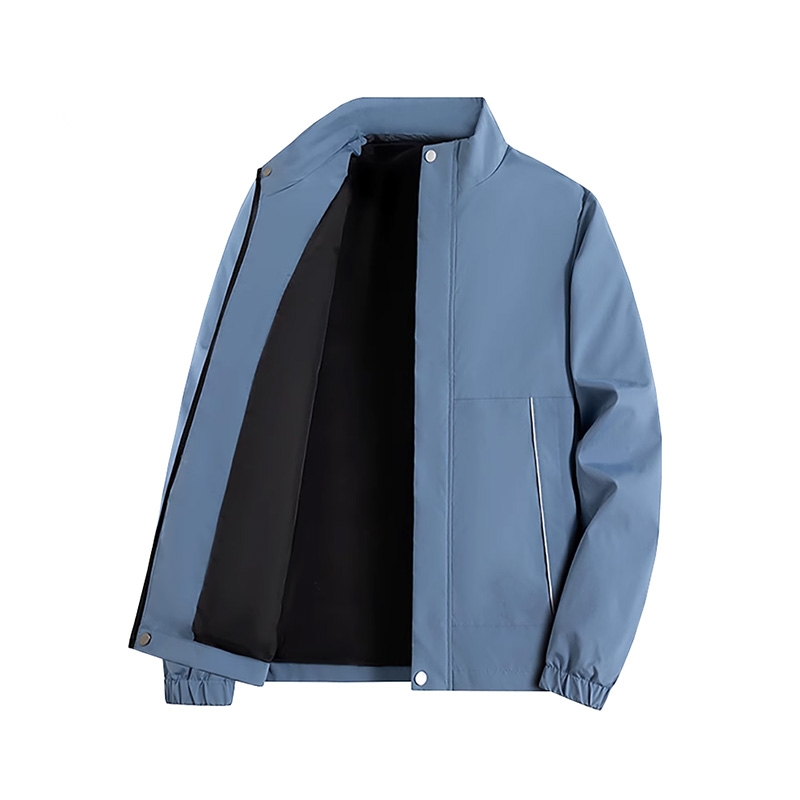男女同款休閒外套 春秋防風工裝上衣 企業團隊定製立領夾克