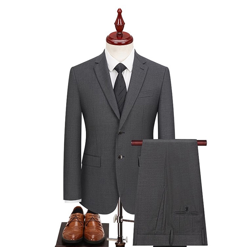 春秋商務職業正裝 男士休閒免燙西服套裝