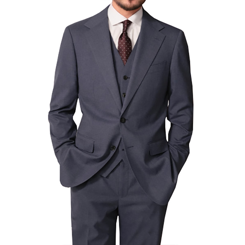 單排扣西服套裝 男士商務休閒法式修身職業正裝