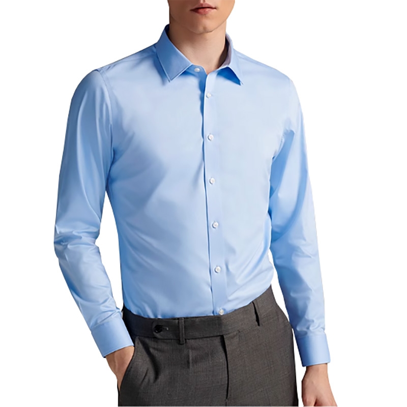 通勤百搭長袖襯衫 修身挺括抗皺 西裝內搭正裝襯衣