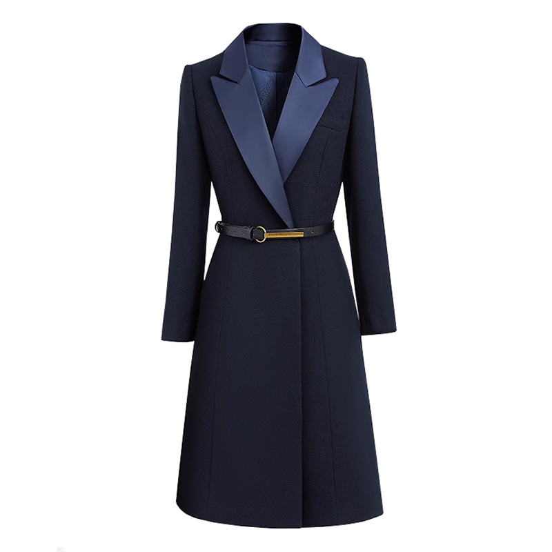 冬季加厚保暖職業毛呢大衣