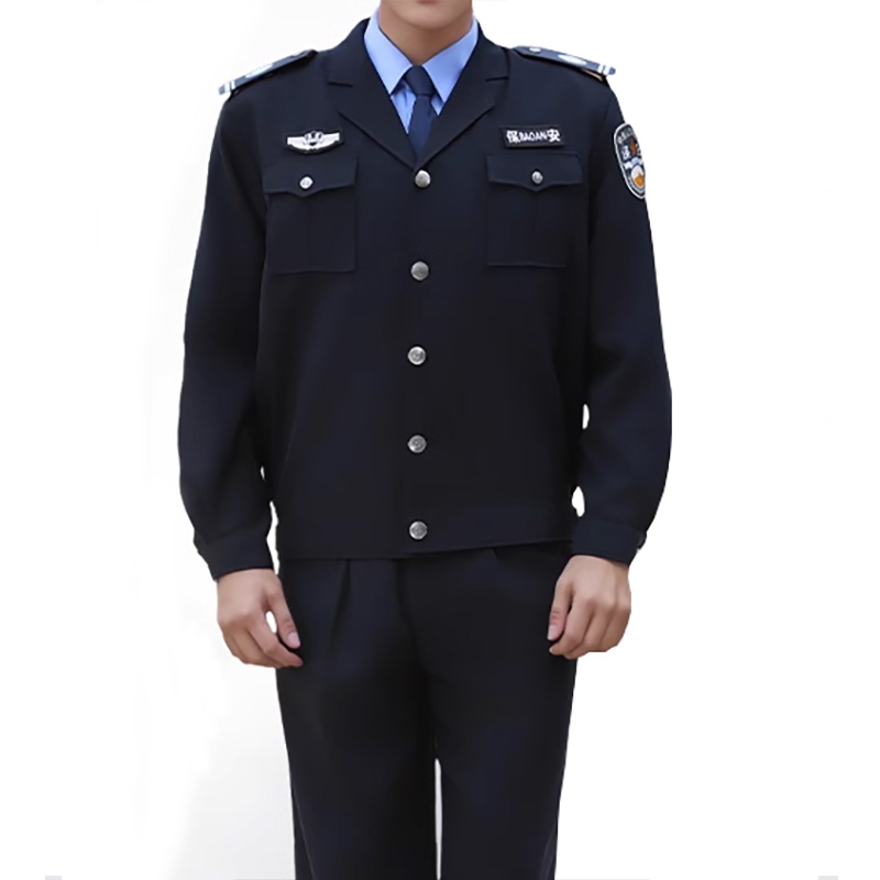 耐磨面料 酒店商場門衛工作服  男士警務風制服套裝