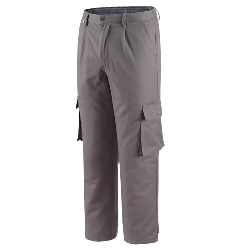 灰色多口袋工裝褲  寬鬆耐磨可定製